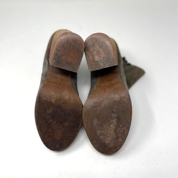 Jeffrey Campbell Havana ankle boots US 7.5 BoxU Gray suede leather Bohemian - Picture 4 of 7